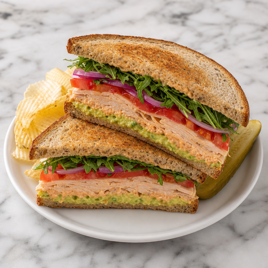 Spiced Turkey Avocado Sandwich
